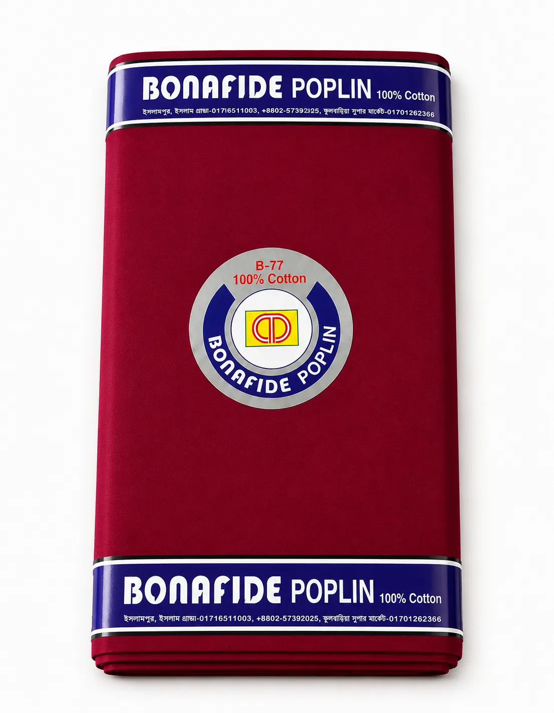 Bonafide Premium Poplin Fabric – Soft, Breathable & Durable Cotton Blend | Multiple Colors