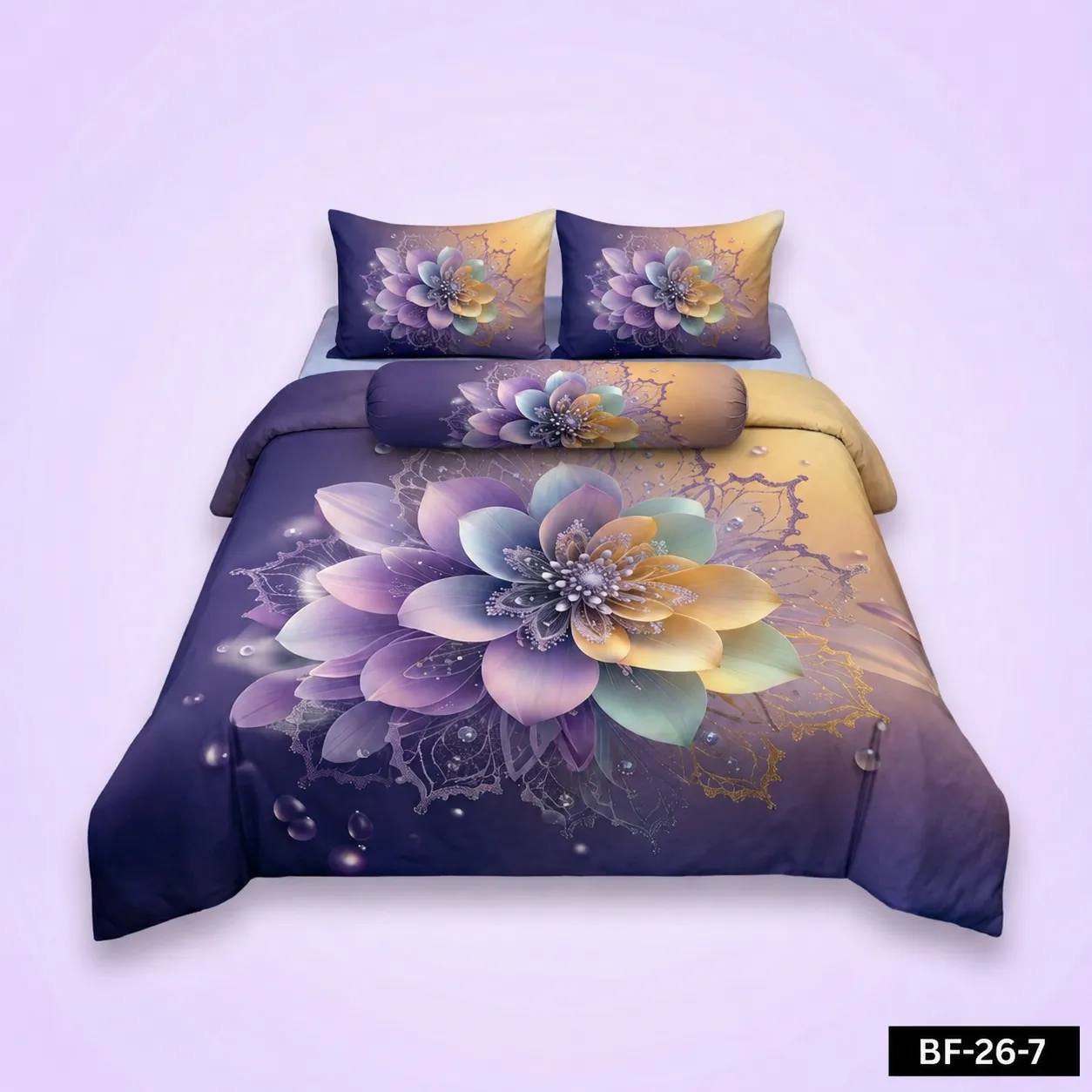 Premium Bonafide 100% France Cotton Ready-Made Bedsheet Set – 4pcs