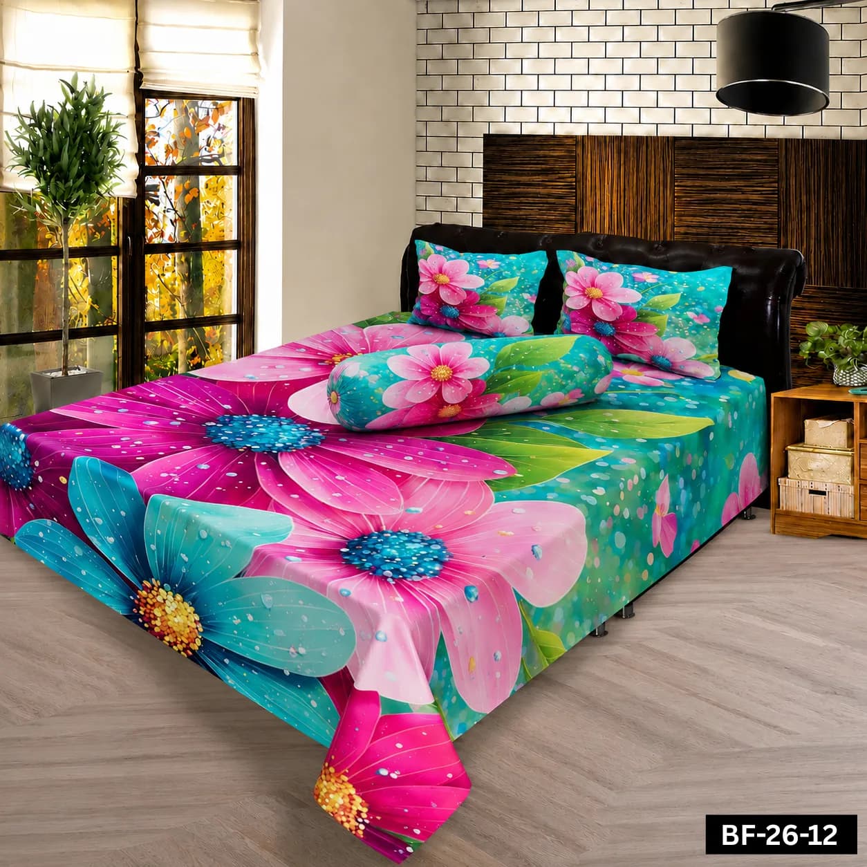 Premium Bonafide 100% France Cotton Ready-Made Bedsheet Set – 4pcs