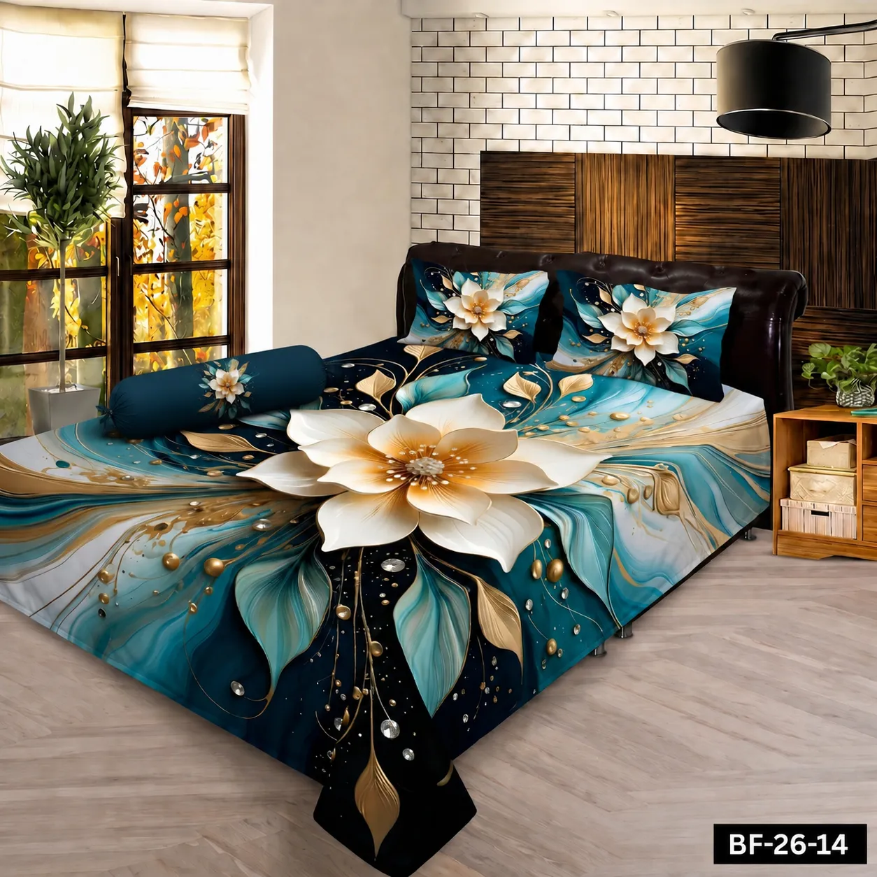 Premium Bonafide 100% France Cotton Ready-Made Bedsheet Set – 4pcs