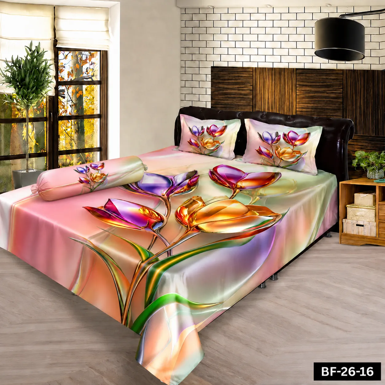 Premium Bonafide 100% France Cotton Ready-Made Bedsheet Set – 4pcs