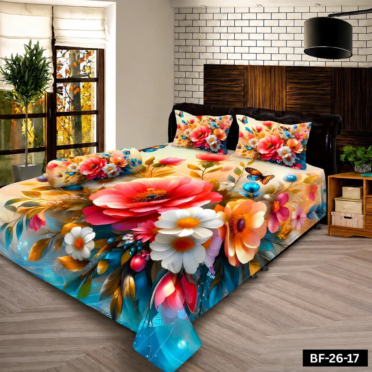 Premium Bonafide 100% France Cotton Ready-Made Bedsheet Set – 4pcs