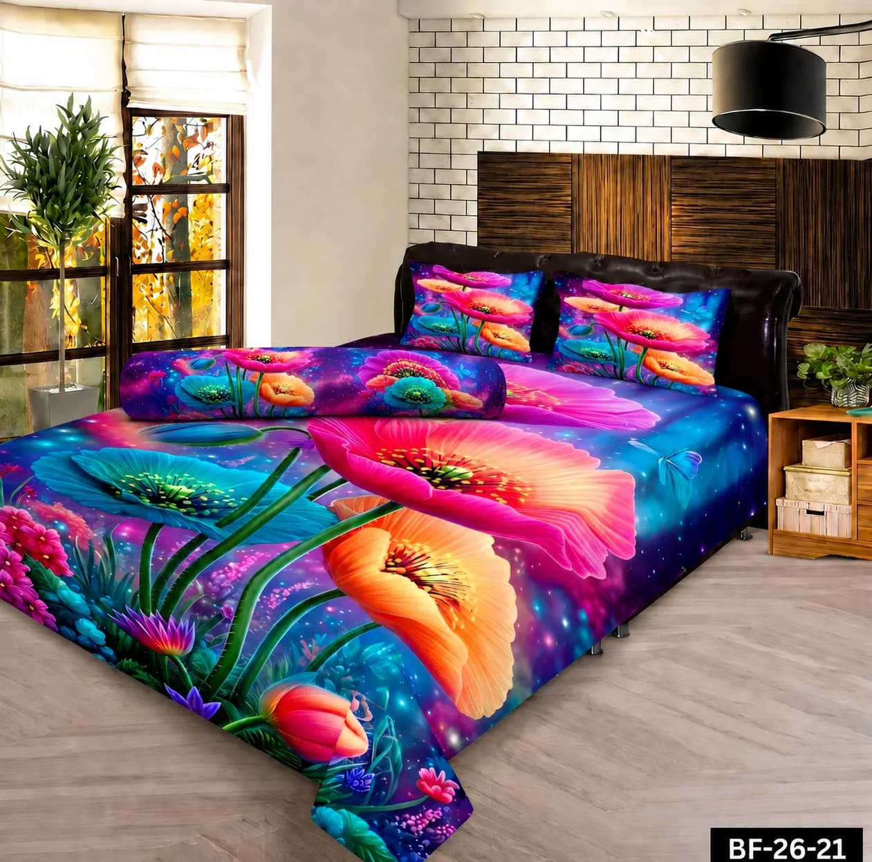 Premium Bonafide 100% France Cotton Ready-Made Bedsheet Set – 4pcs