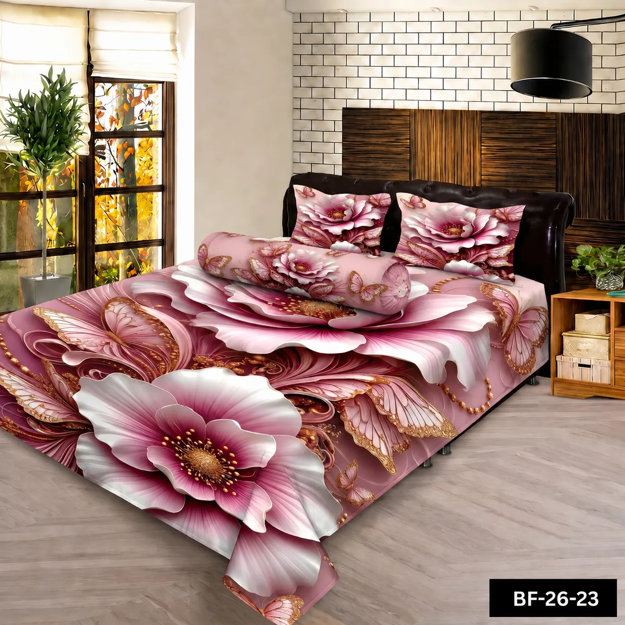 Premium Bonafide 100% France Cotton Ready-Made Bedsheet Set – 4pcs