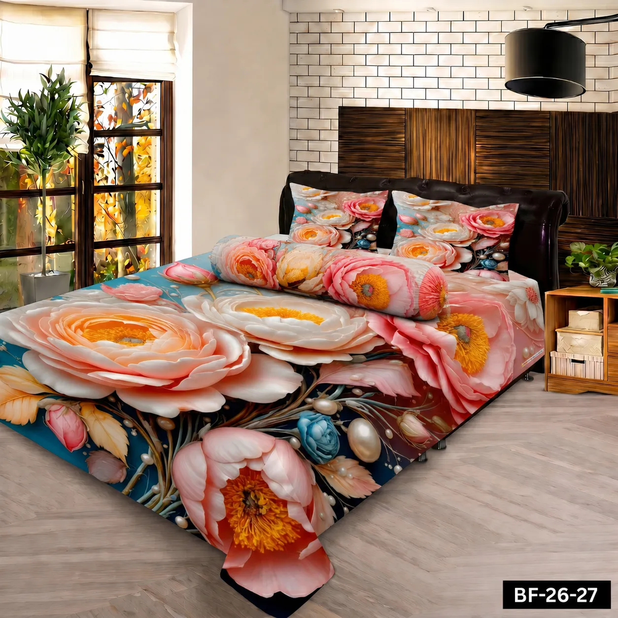 Premium Bonafide 100% France Cotton Ready-Made Bedsheet Set – 4pcs