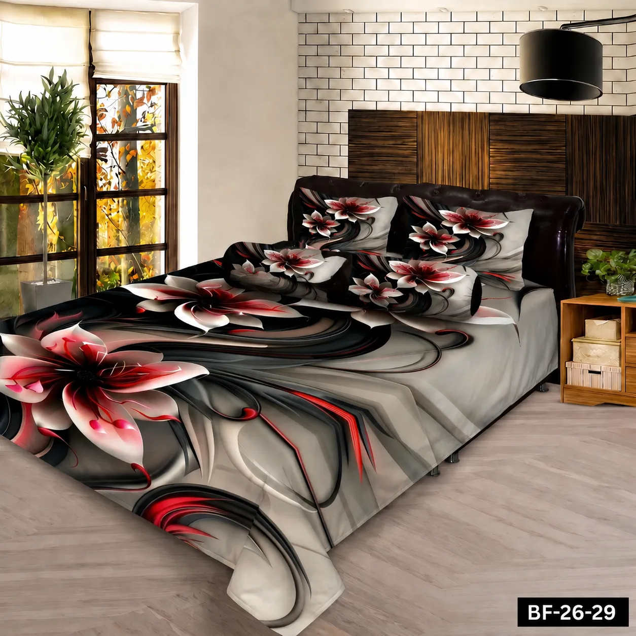 Premium Bonafide 100% France Cotton Ready-Made Bedsheet Set – 4pcs