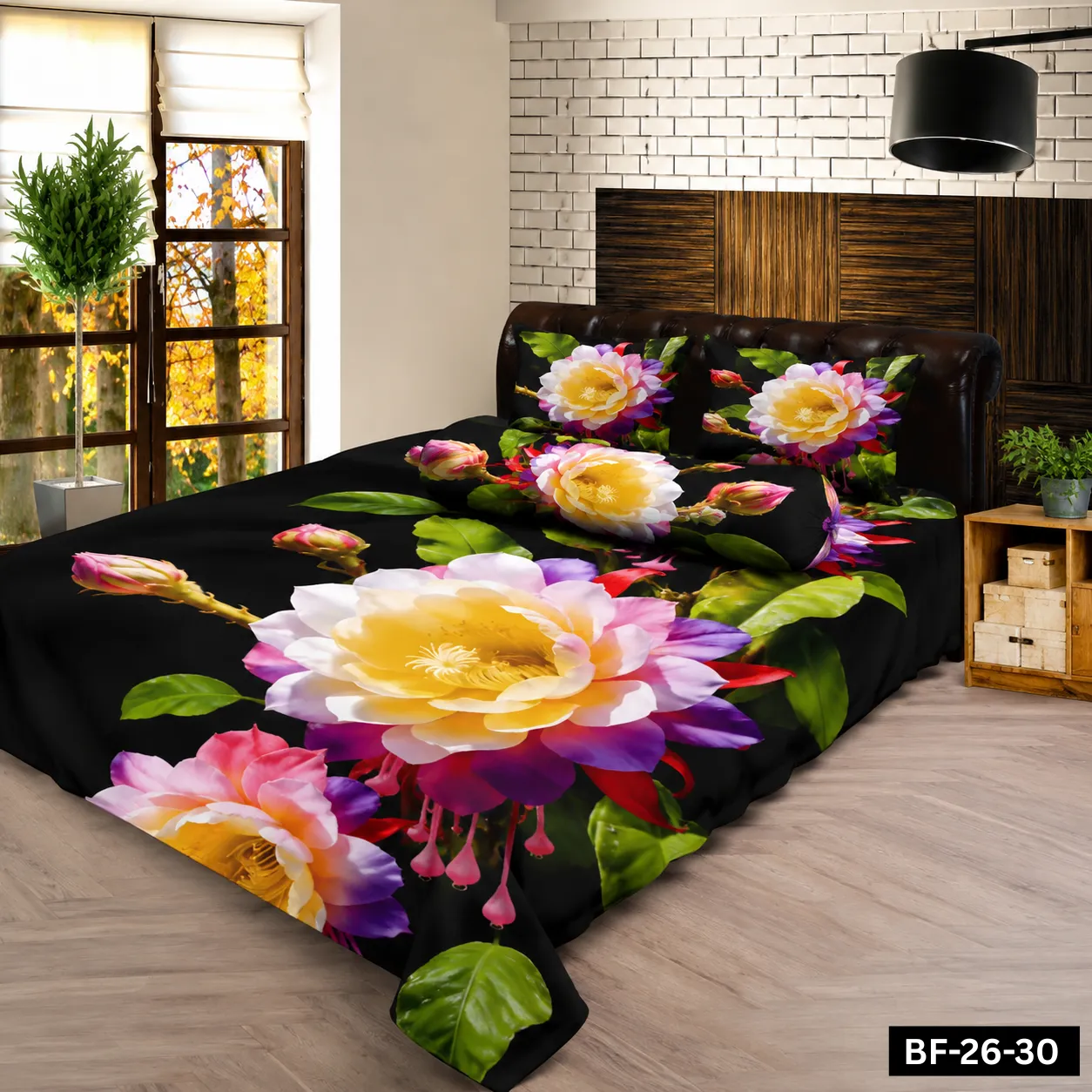 Premium Bonafide 100% France Cotton Ready-Made Bedsheet Set – 4pcs