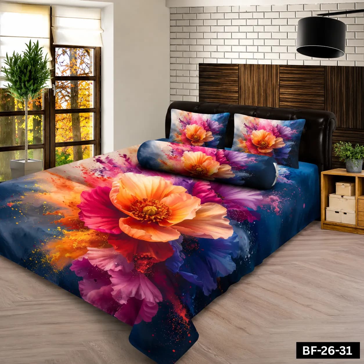 Premium Bonafide 100% France Cotton Ready-Made Bedsheet Set – 4pcs