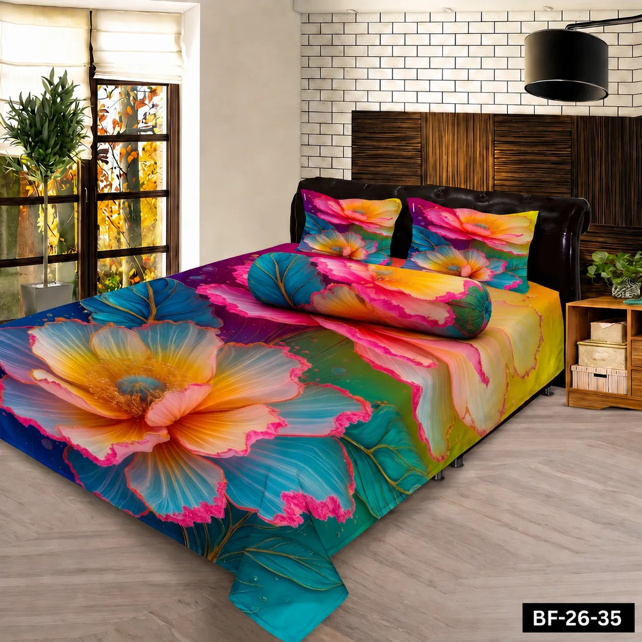 Premium Bonafide 100% France Cotton Ready-Made Bedsheet Set – 4pcs
