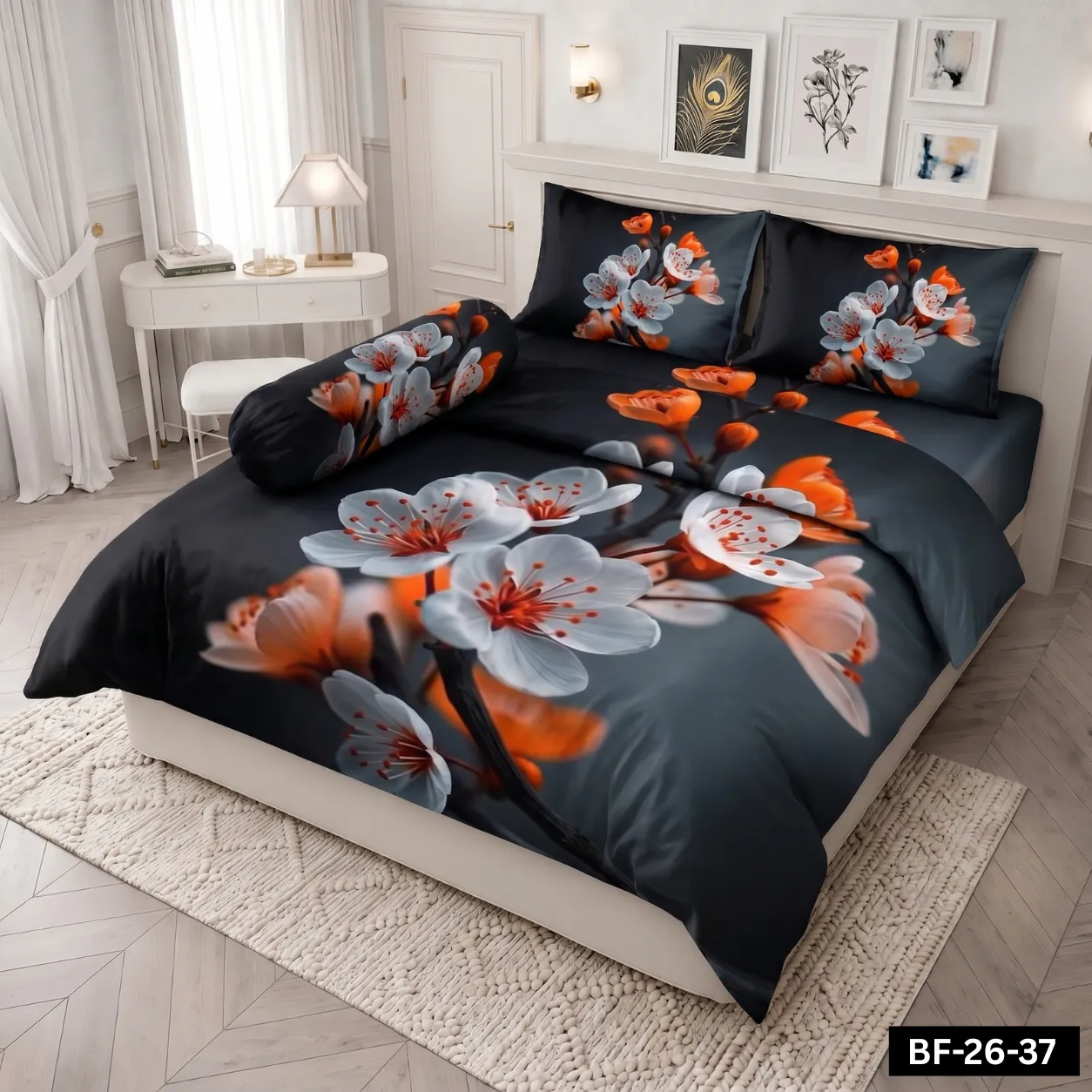 Premium Bonafide 100% France Cotton Ready-Made Bedsheet Set – 4pcs